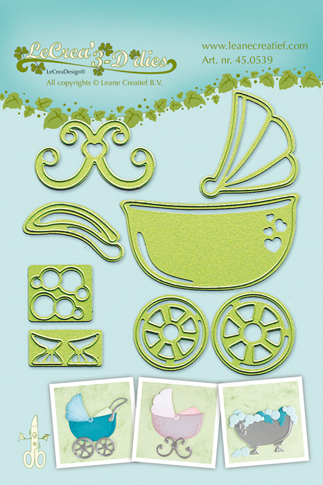 Lea'bilities Leane Creative Die Stroller, Cradle, Bath 