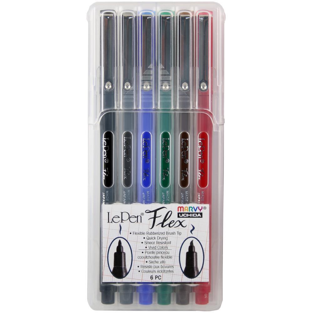 Uchida LePen Flex Set 6/Pkg Primary Colours
