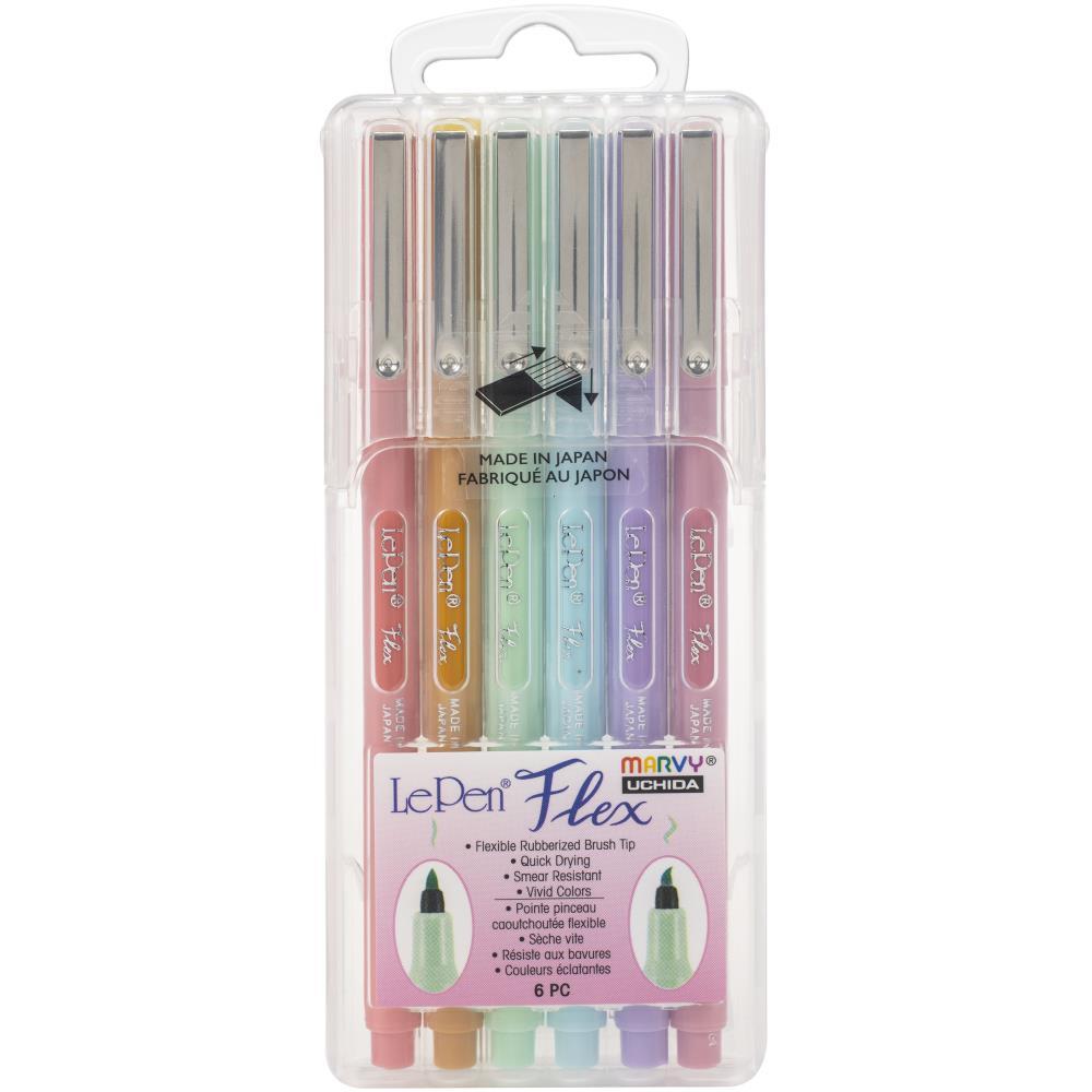 Uchida LePen Flex Set 6/Pkg Pastel Colours