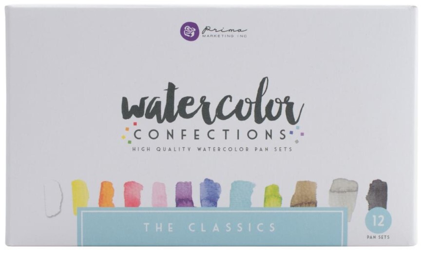 Prima Watercolour Confections Watercolour Pans The Classics 12pk