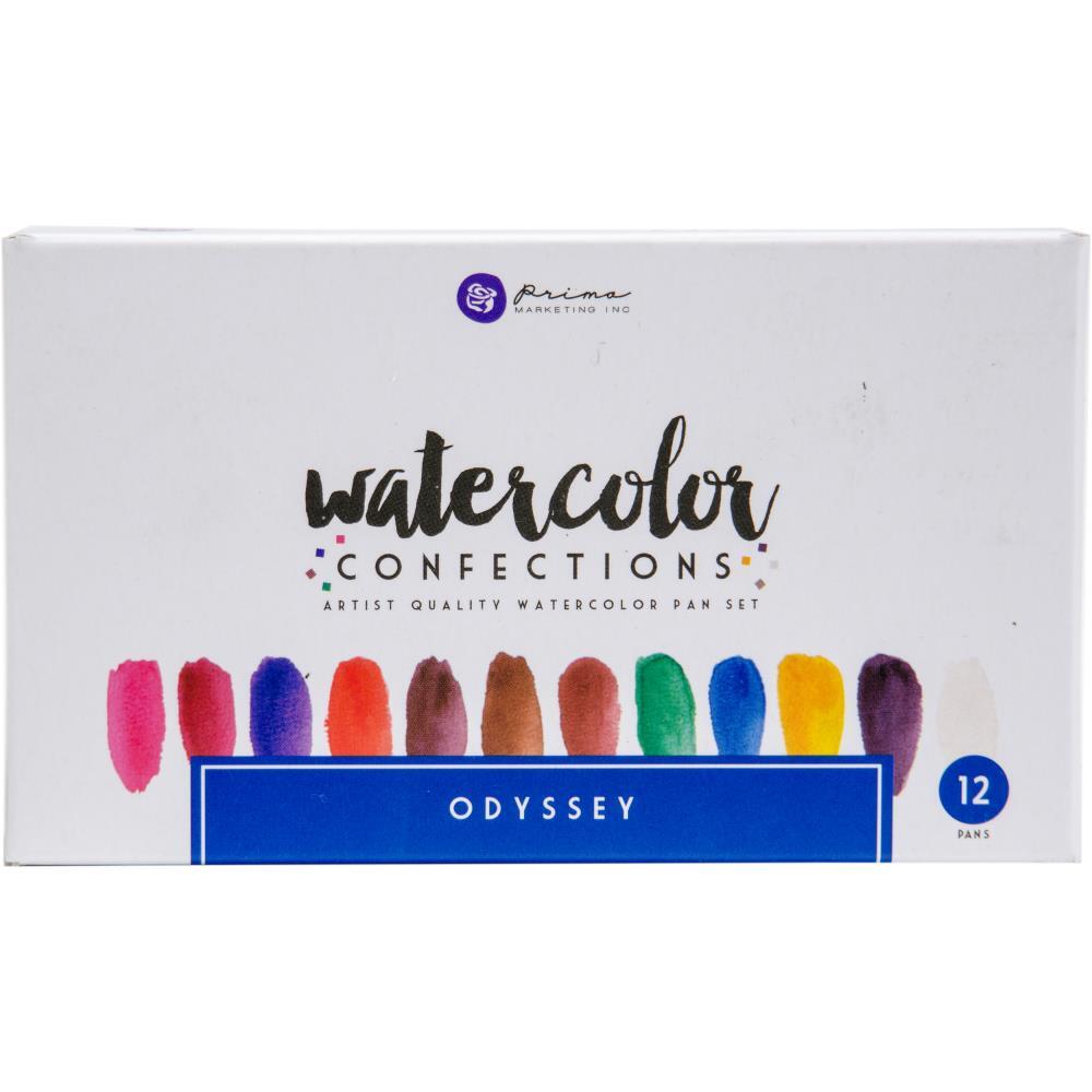 Prima Watercolour Confections Watercolour Pans Odyssey 12pk