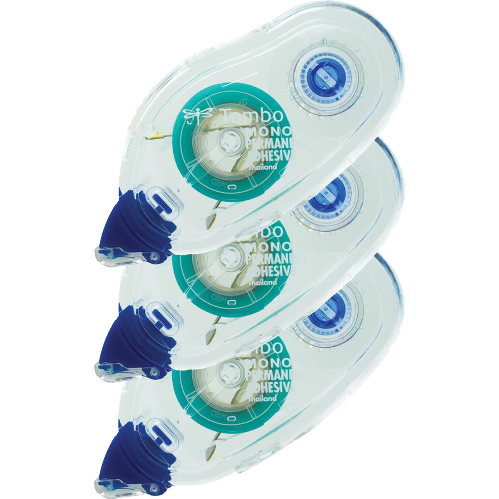TOMBOW Mono Adhesive Tape Runner Permanent Refill Value Pack 3/Pkg