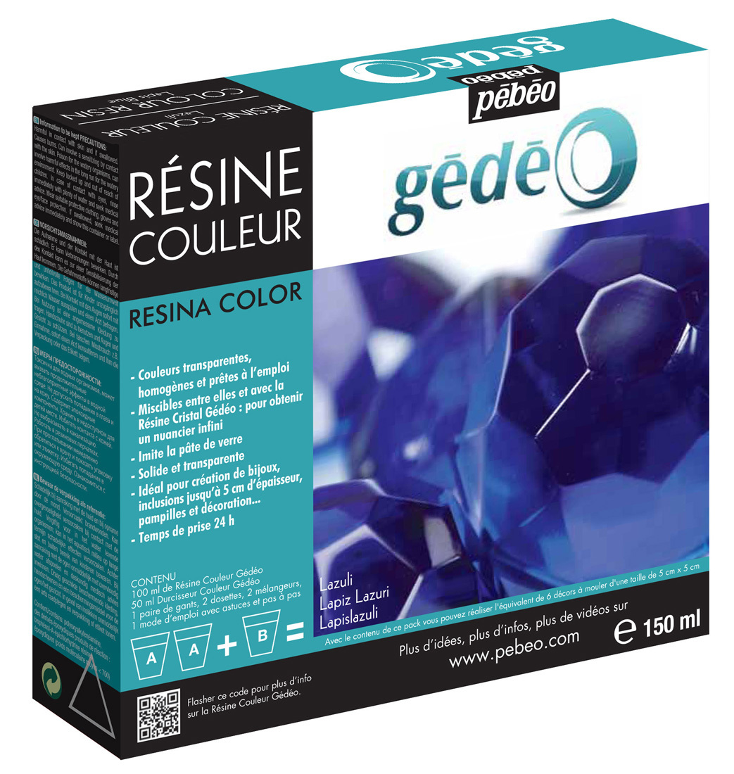 Pebeo Gedeo Colour Resin Kit 150ml Lapis Blue