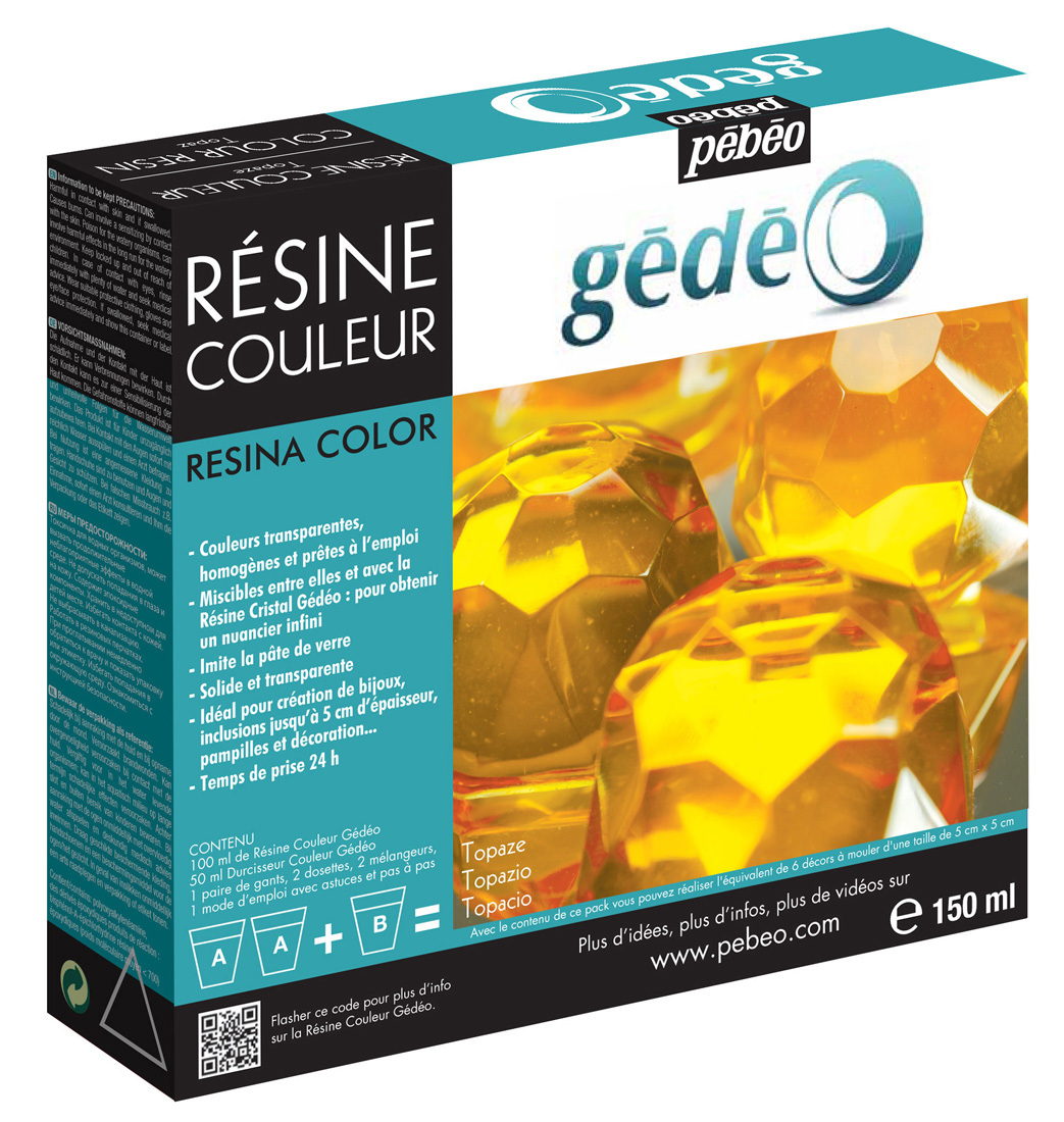 Pebeo Gedeo Colour Resin Kit 150ml Topaz