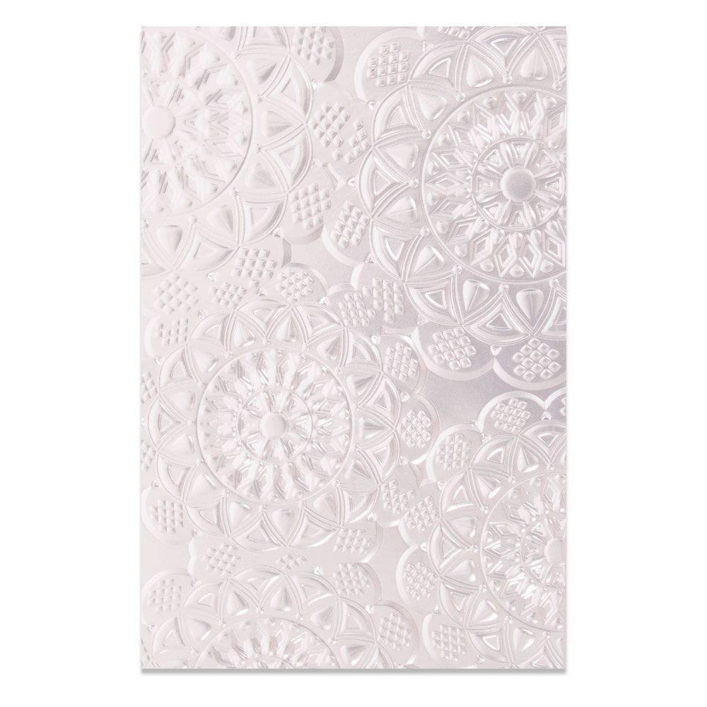 Sizzix 3D Textured Impressions Embossing Folder Doily 662265