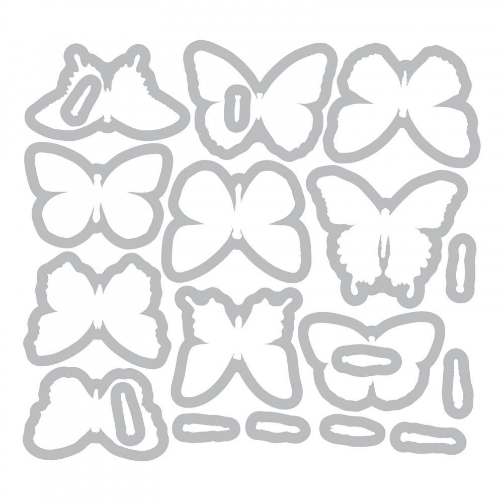 Sizzix Tim Holtz Framelits Die Set 20pk Flutter By 662269