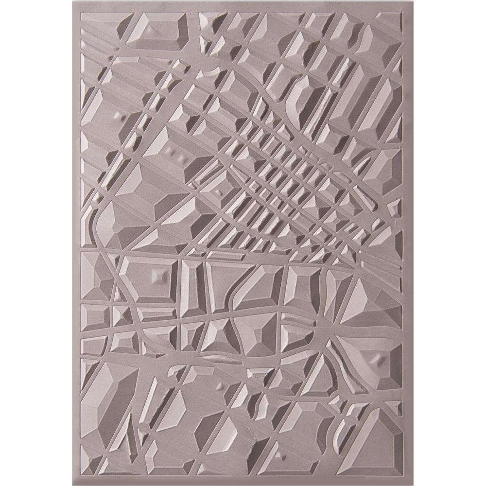 Sizzix 3D Textured Impressions Embossing Folder Map 662456
