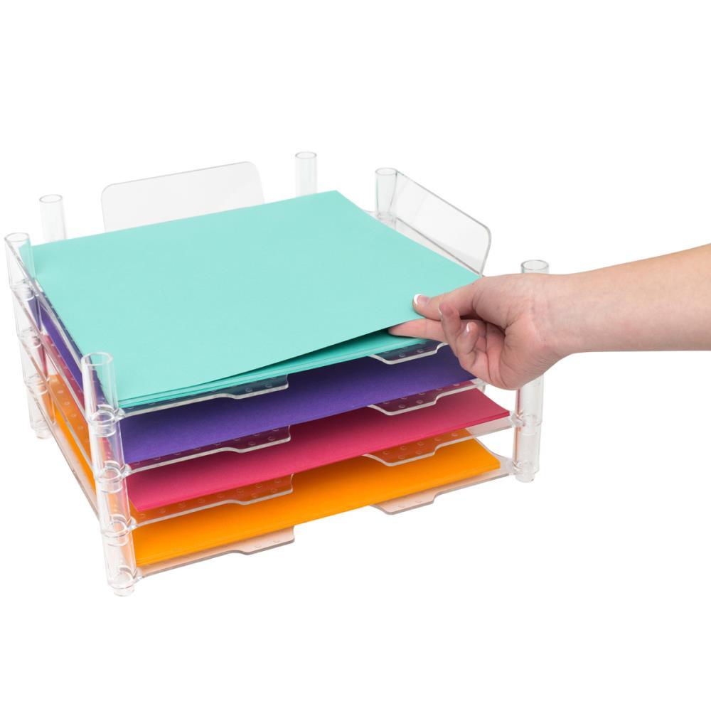 We R Memory Keepers 12x12 Stackable Acrylic Paper Trays 4/pk 662587