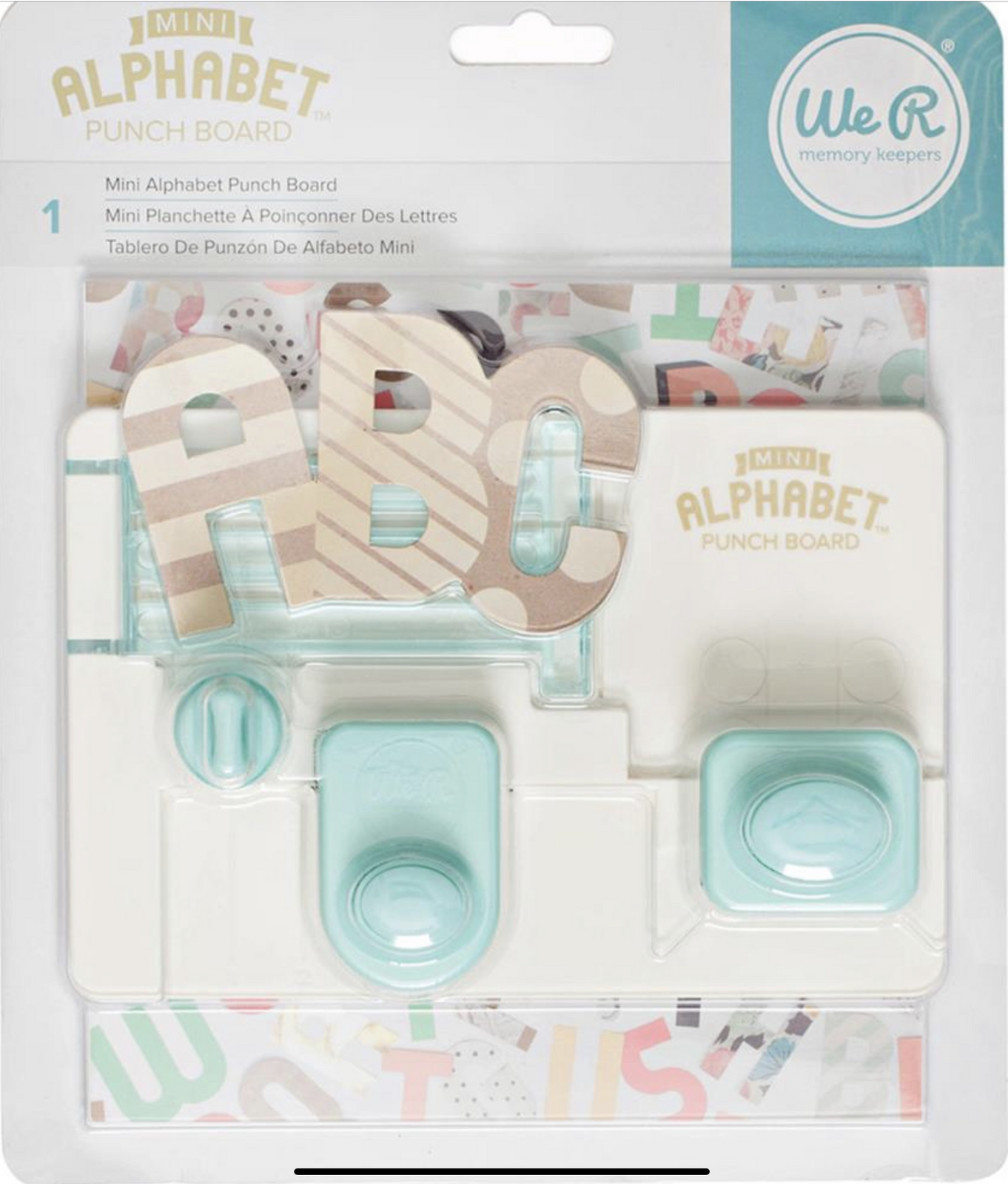 We R Memory Keepers MINI Alphabet Punch Board