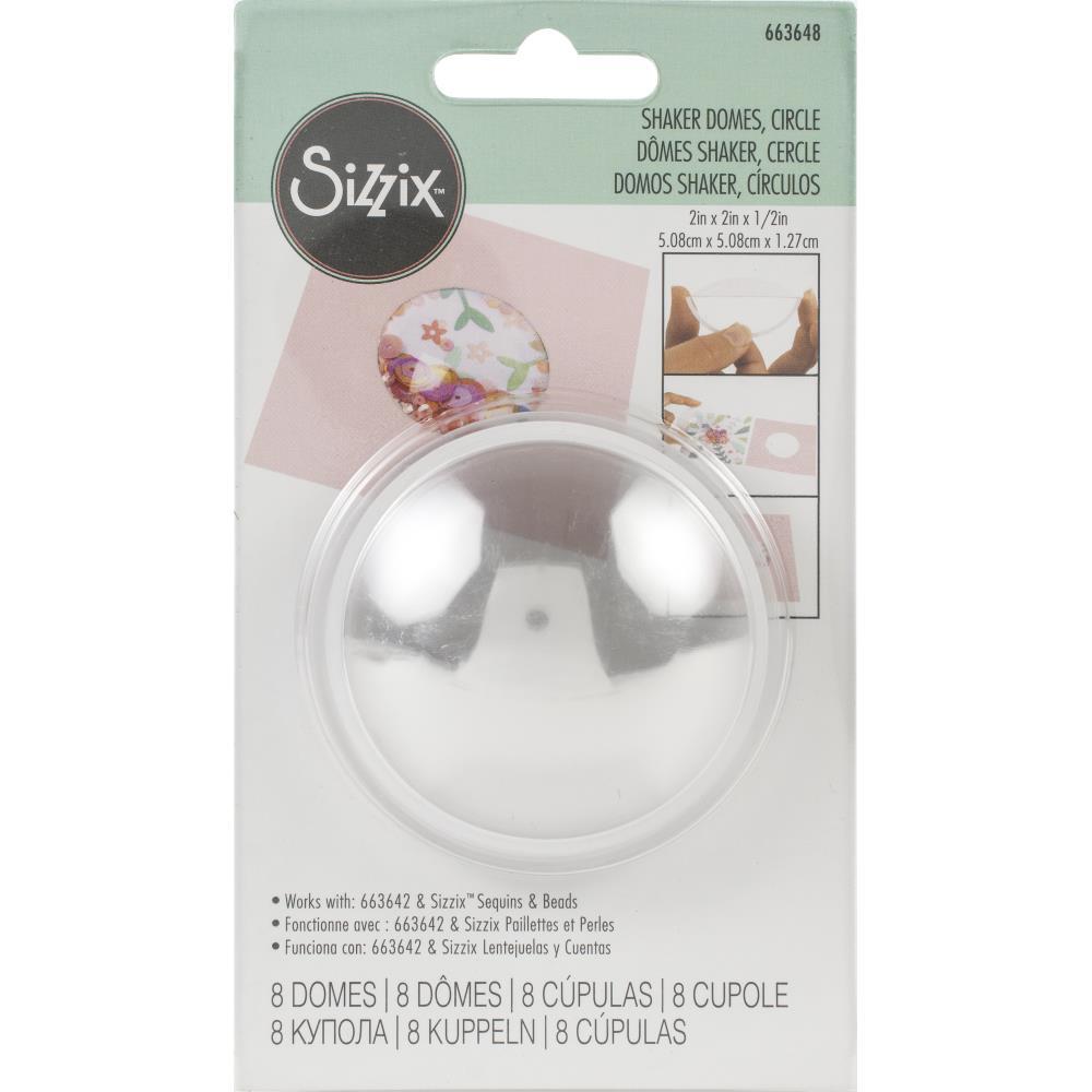 Sizzix Dimensional 2 Inch Shaker Domes 8pk 