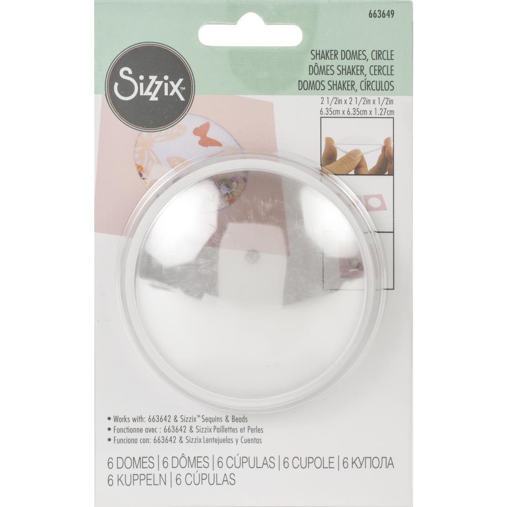 Sizzix Dimensional 3.5 Inch Shaker Domes 4pk
