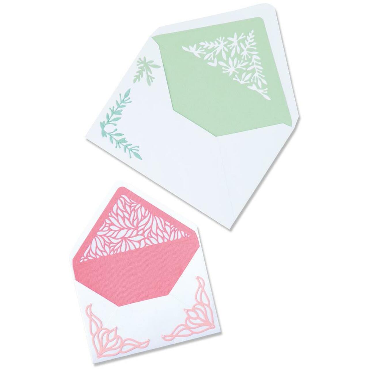 Sizzix Thinlits Die Set 6pk Botanical Envelope Liners 664446