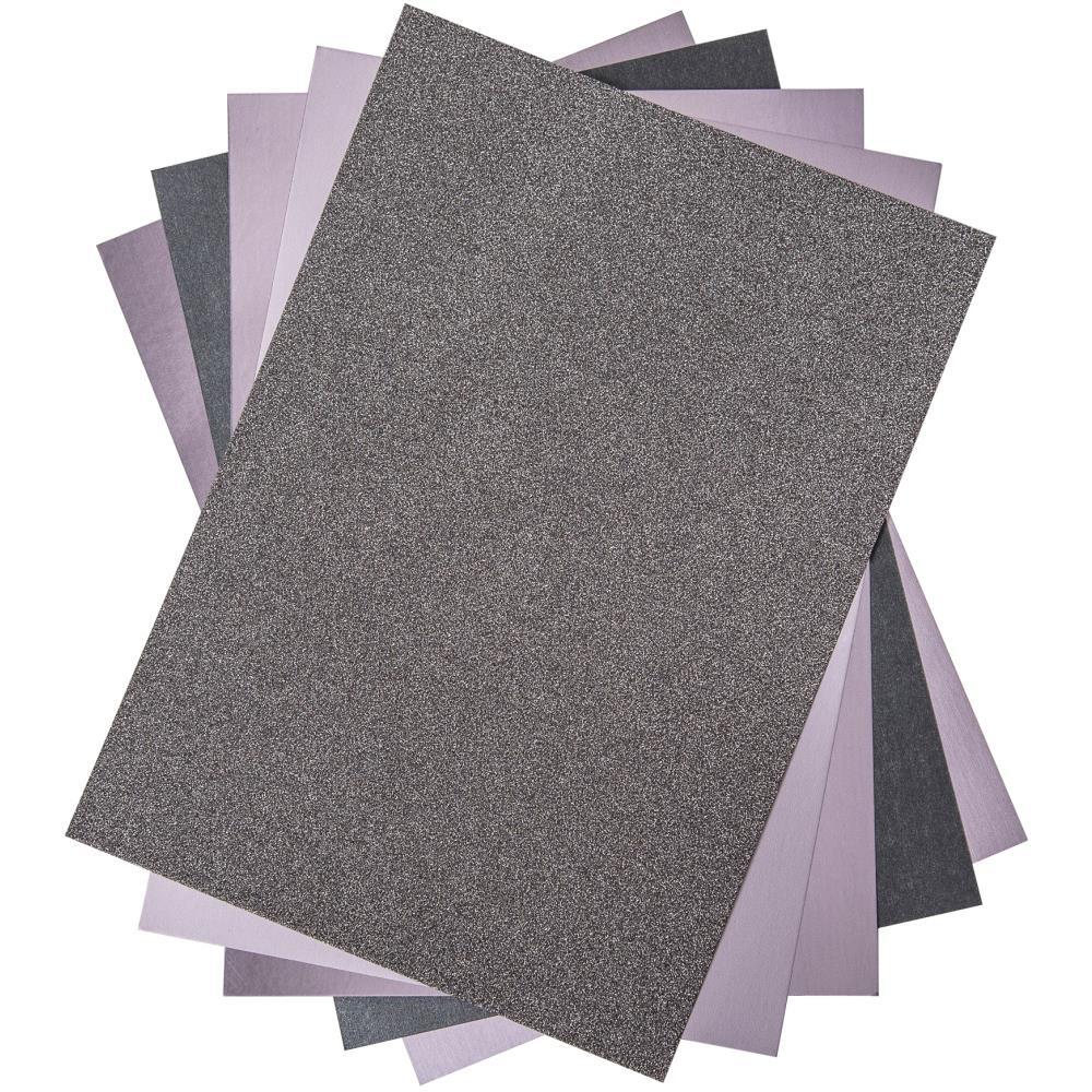 Sizzix Surfacez Opulent Cardstock Pack 8x11.5 inch 50/Pkg Charcoal