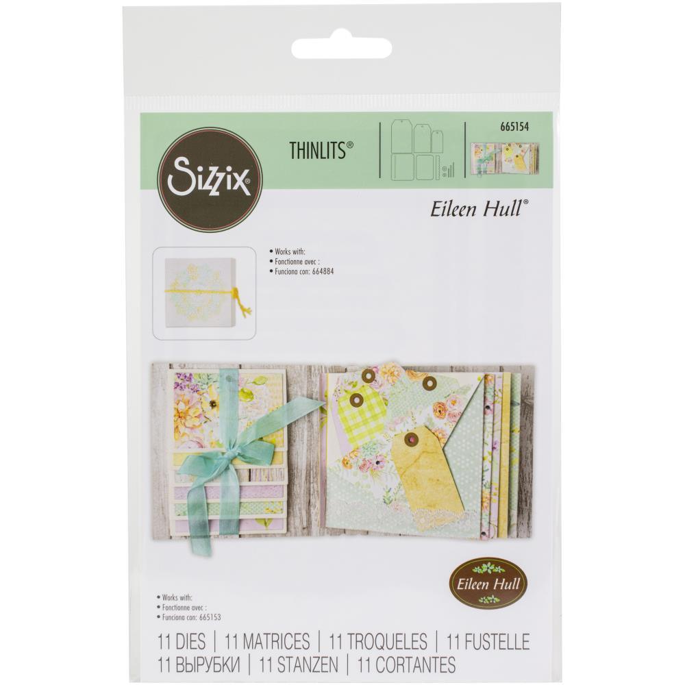 Sizzix Thinlits Dies Eileen Hull Card Waterfall & Tags 665154