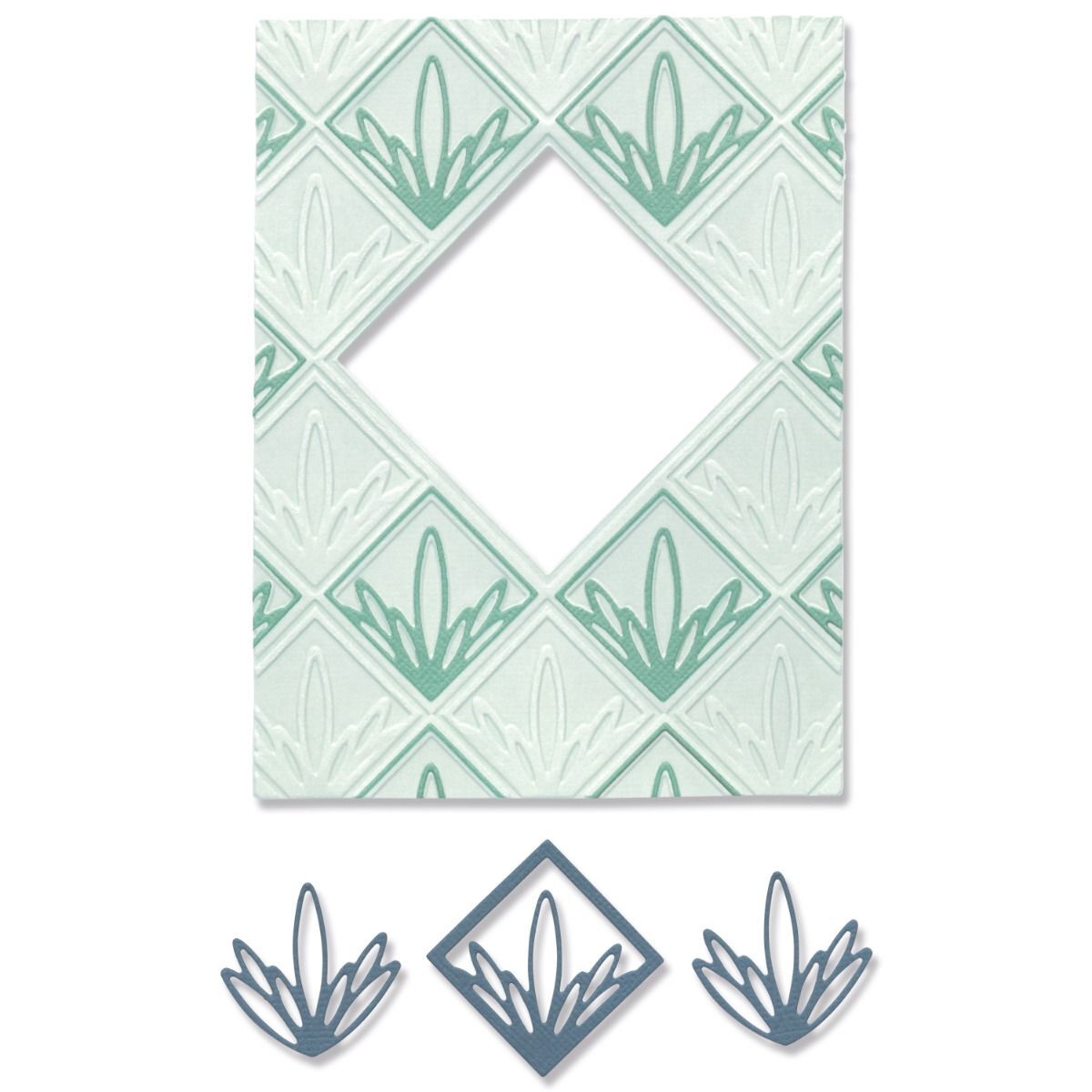 Sizzix 3-D Impresslits Embossing Folder - Ornate Frame by Lisa Jones 666136