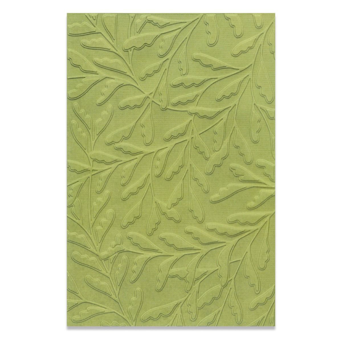 Sizzix Multi-Level Textured Impressions Embossing Folder - Delicate Leaves by Jennifer Ogborn 666139