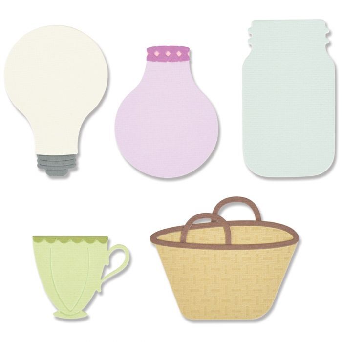 Sizzix Thinlits Die Set 9PK Floral Vessels