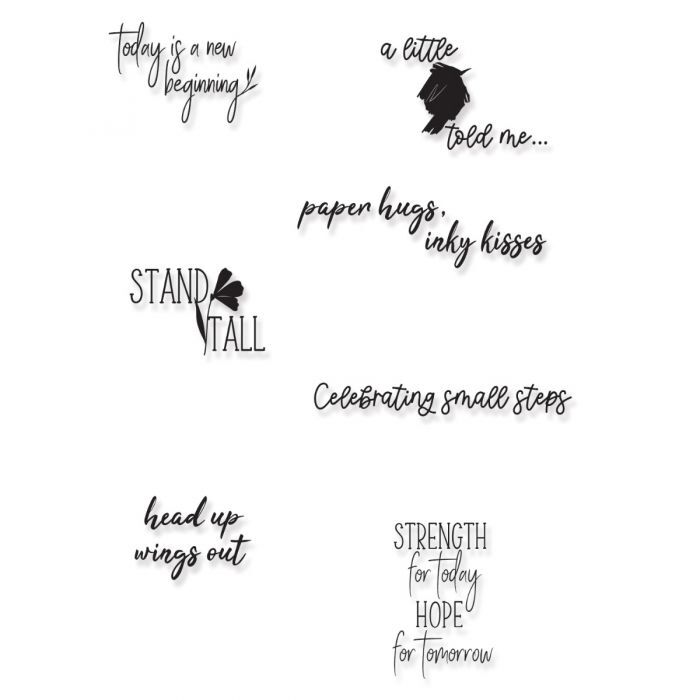 Sizzix Layered Clear Stamps Set 7PK Wings Out