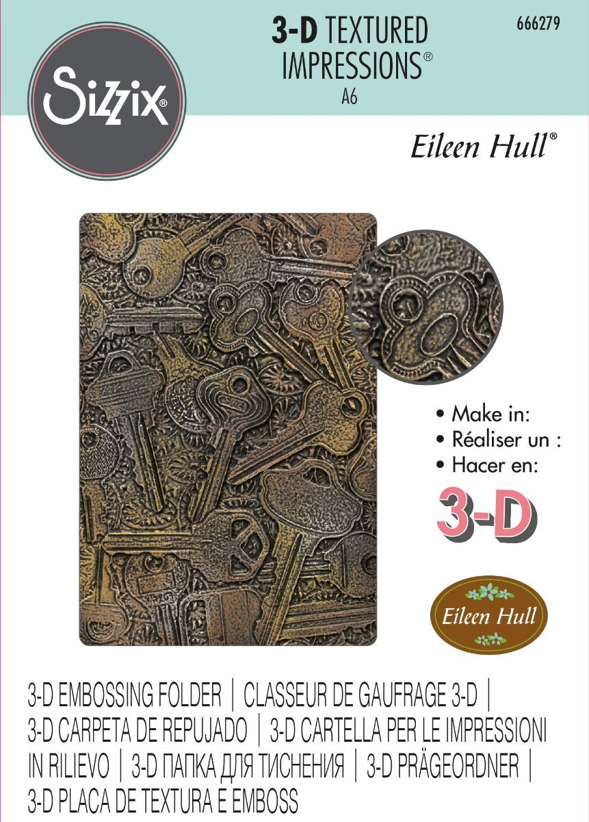 Buy Sizzix 3D Textured Impressions Embossing Folder Keys Online