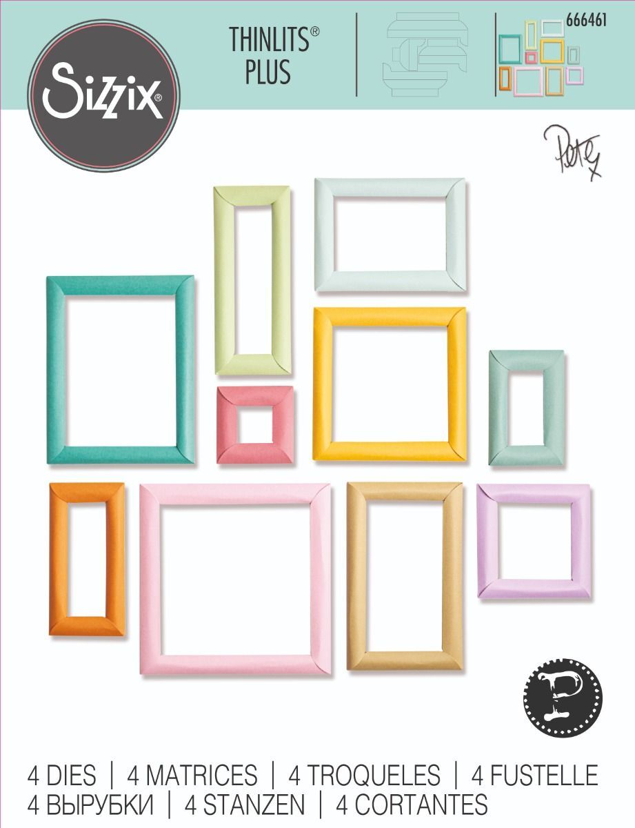 Sizzix Thinlits Die Set 4PK Dimensional Multi Frames