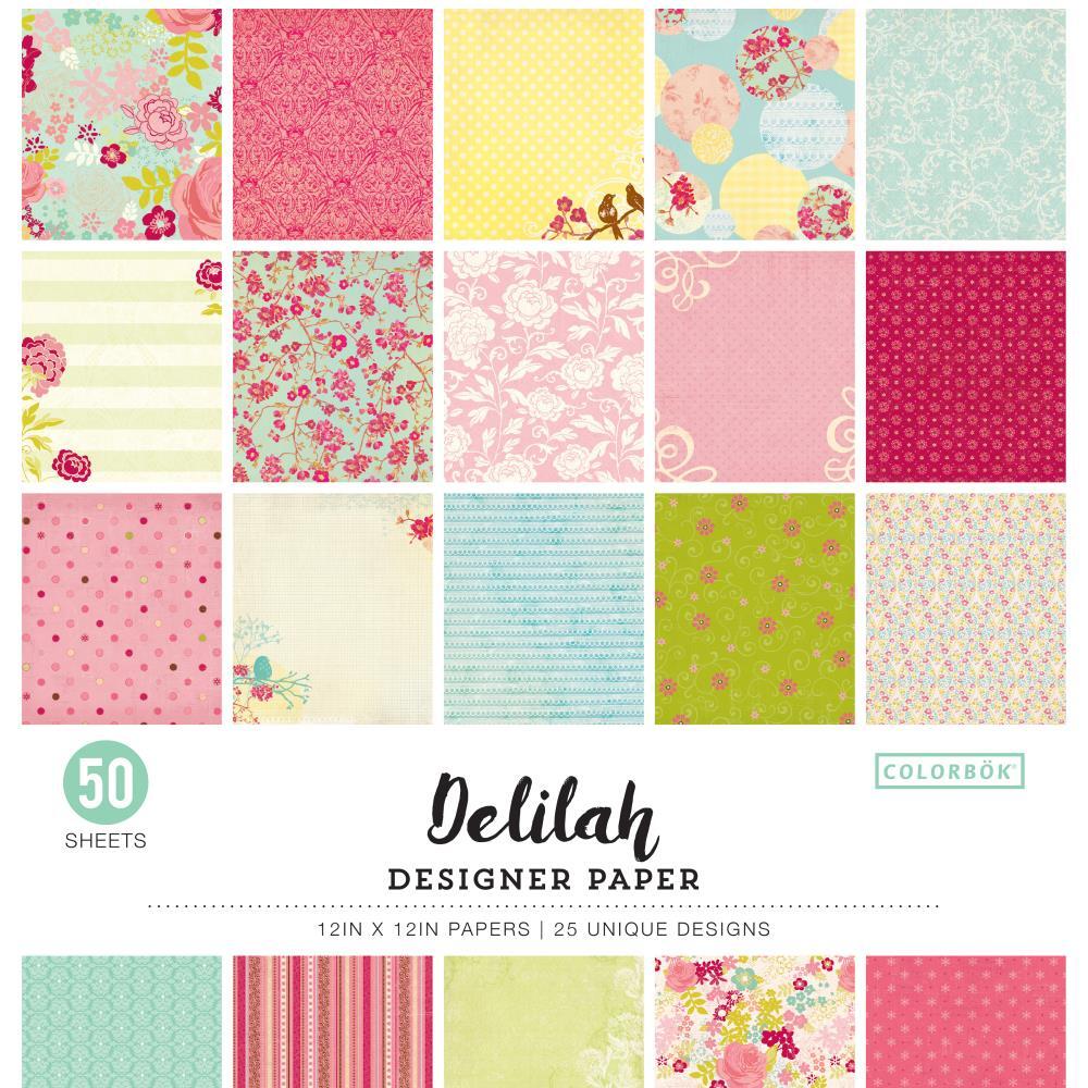 Colorbok 12x12 Paper 50/Pk 100gsm Delilah