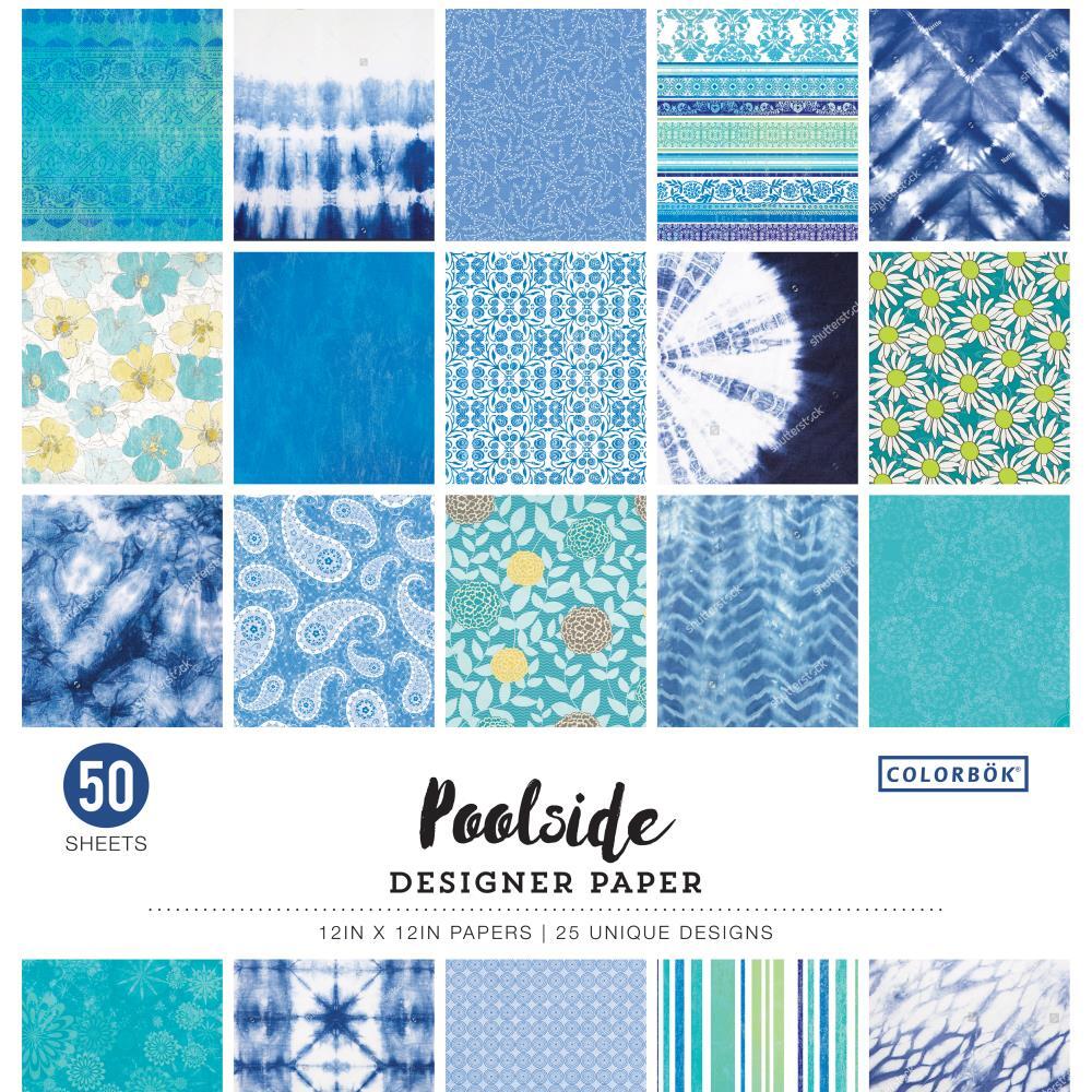 Colorbok 12x12 Paper 50/Pk 100gsm Pool Side