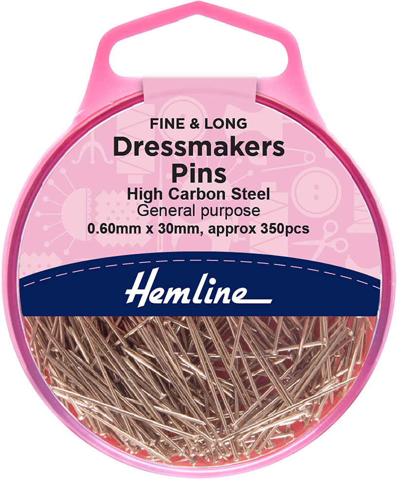 Pins Dressmaker Pins High Carbon Steel 350pcs 0.60mm x 30mm