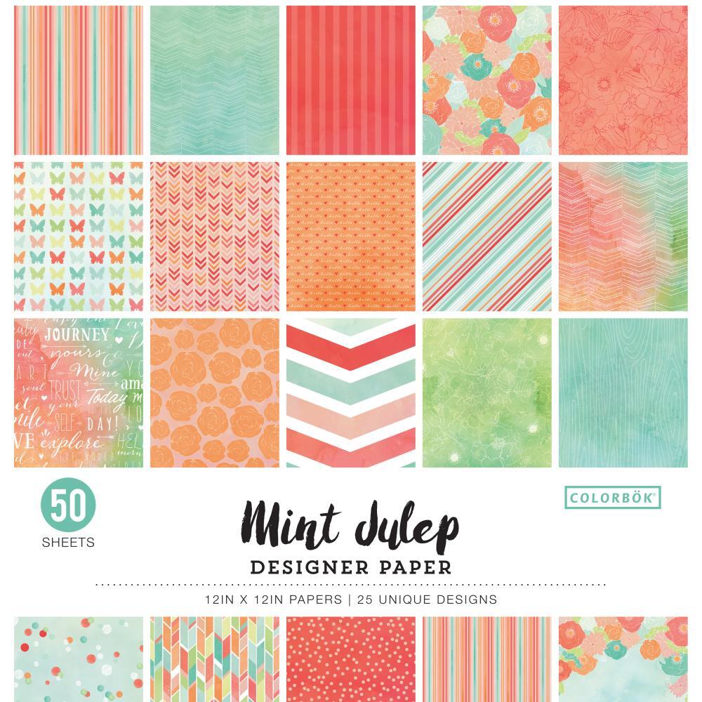 Colorbok 12x12 Paper 50/Pk 100gsm Mint Julep