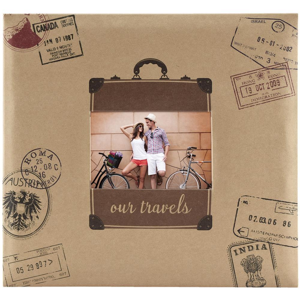 MBI Expressions Post Bound Album W/Window 12"X12" - Our Travel