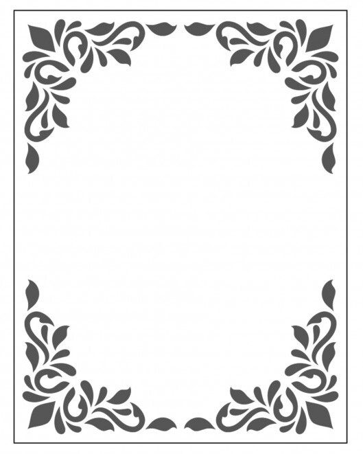 Crafts4U Embossing Folder 10.5cm x 14.5cm Decorative Frame One