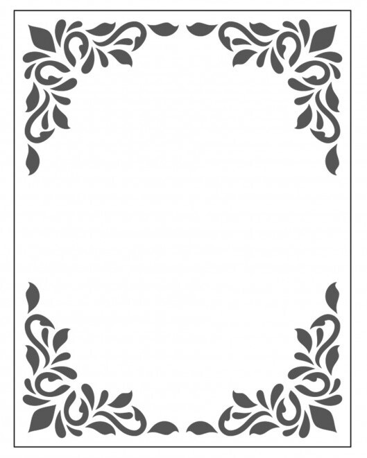 Crafts4U Embossing Folder 10.5cm x 14.5cm Decorative Frame One