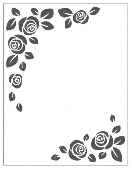 Crafts4U Embossing Folder 10.5cm x 14.5cm Rose