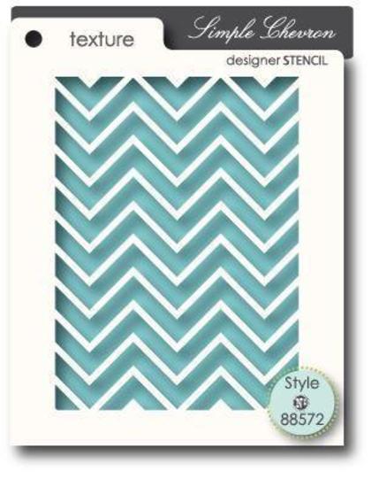 Memory Box Stencil Simple Chevron 88572 