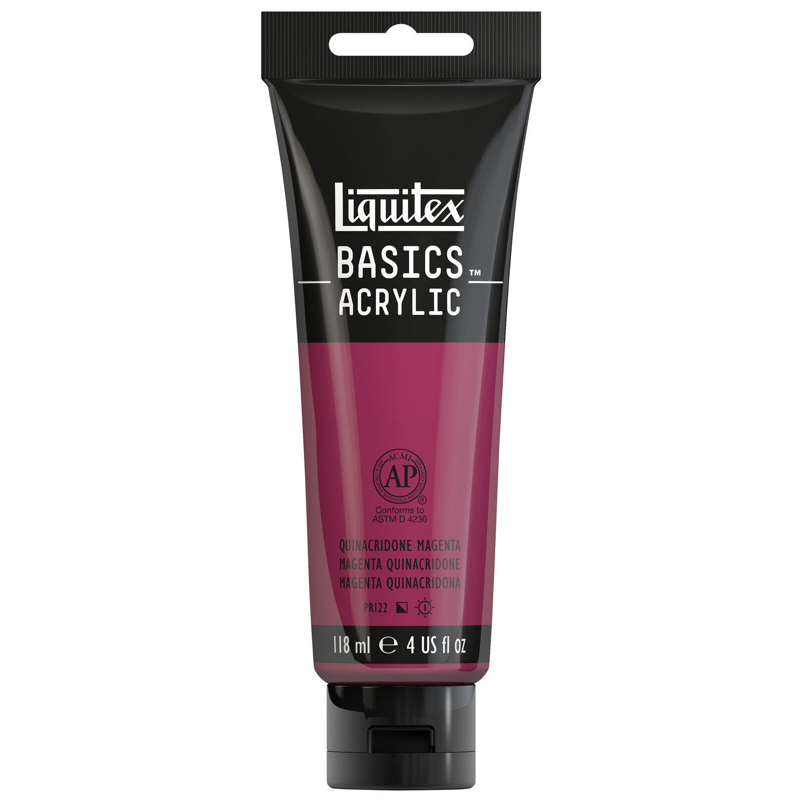 Liquitex Basics Acrylic - 118ml - Quinacridone Magenta