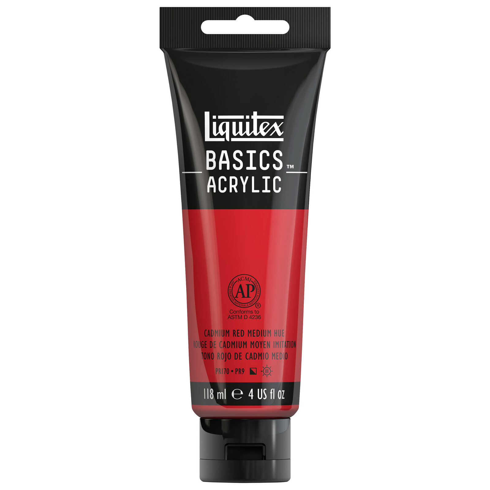 Liquitex Basics Acrylic - 118ml - Cadmium Red Medium Hue