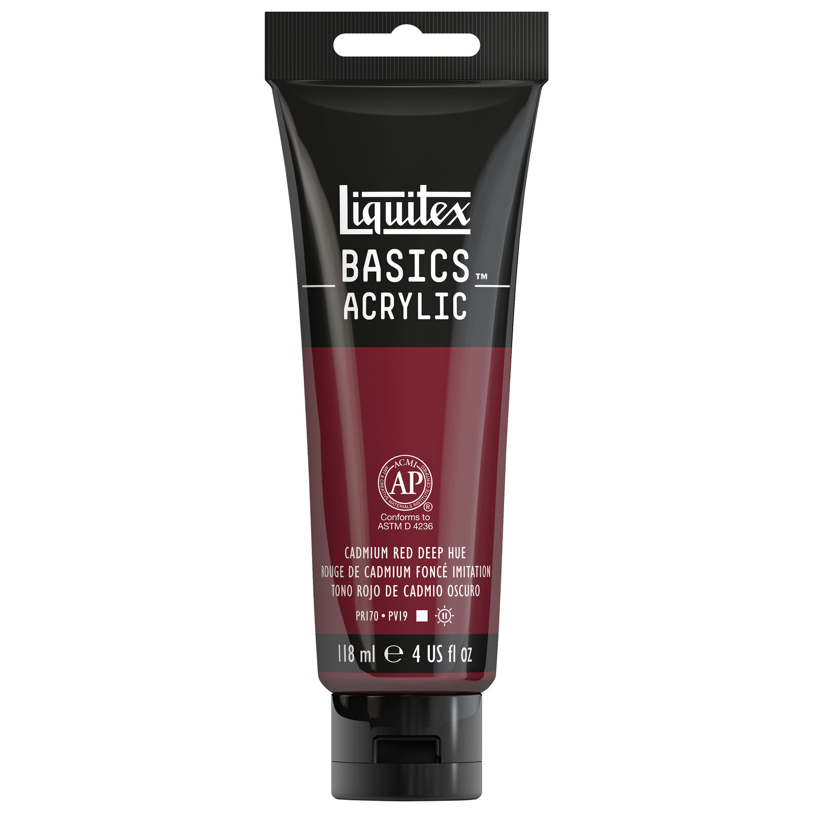 Liquitex Basics Acrylic - 118ml - Cadmium Red Deep Hue