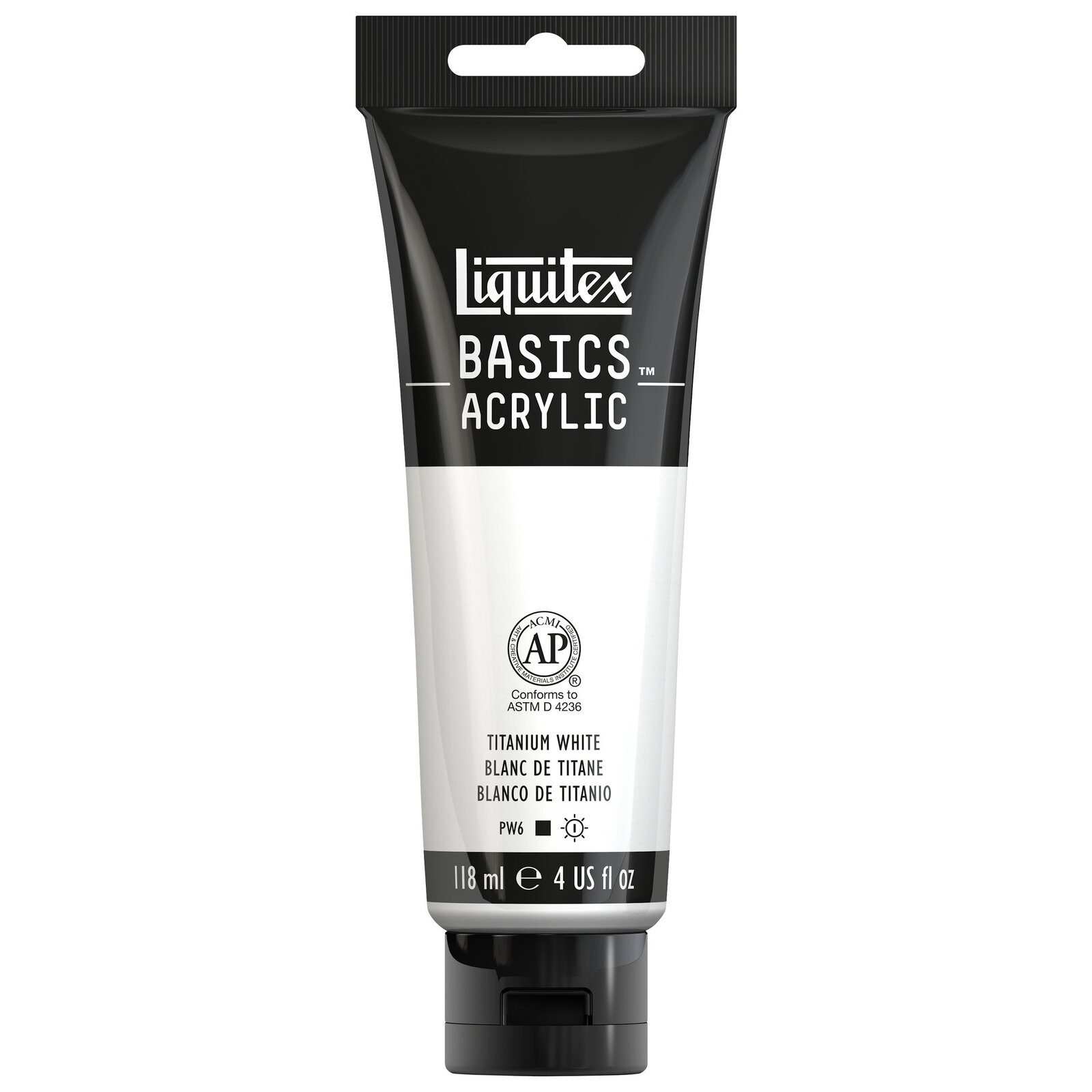 Liquitex Basics Acrylic - 118ml - Titanium White