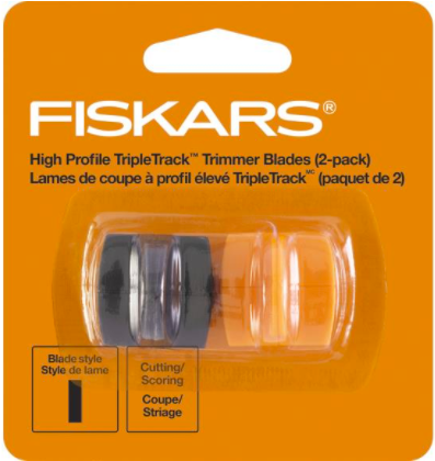 Fiskars Paper Trimmer Triple Track High Profile Replacement Blades Cutting & Scoring 