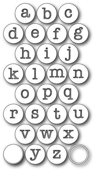 Memory Box Die Contour Typewriter Keys 99170 