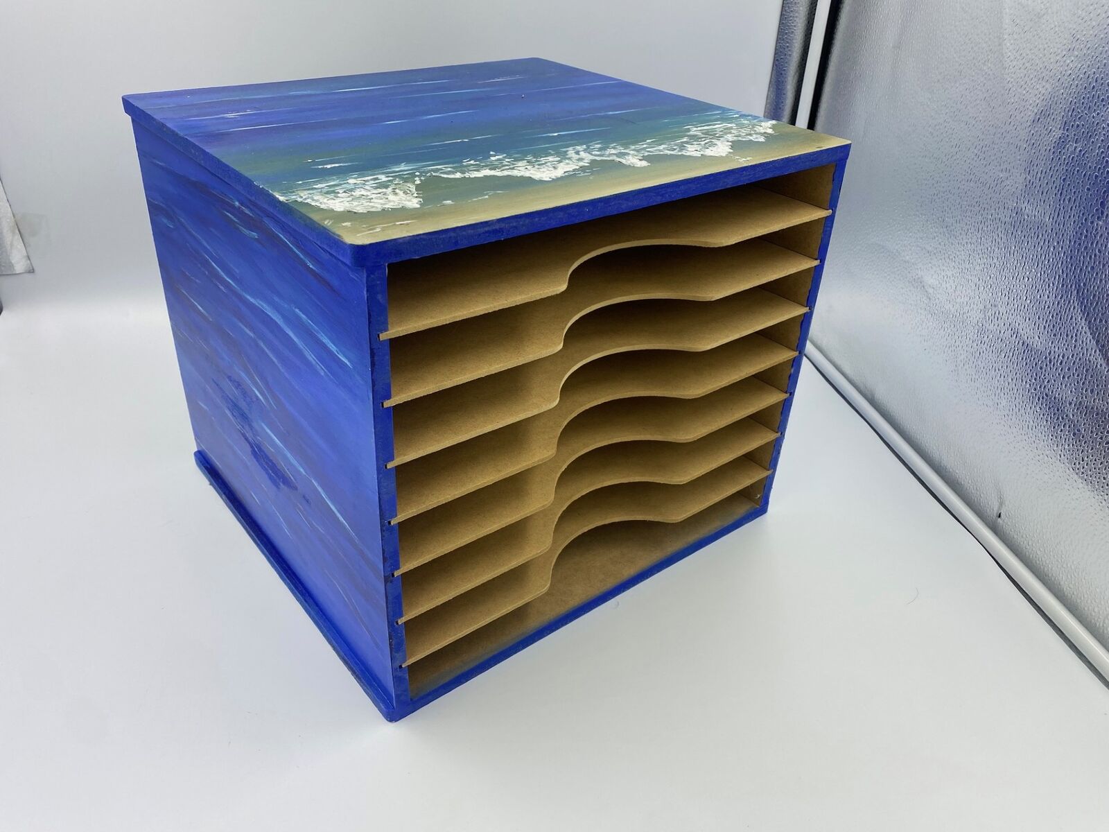 Pre-Painted Scrapbooking 12x12 Paper Storage Rack Unit