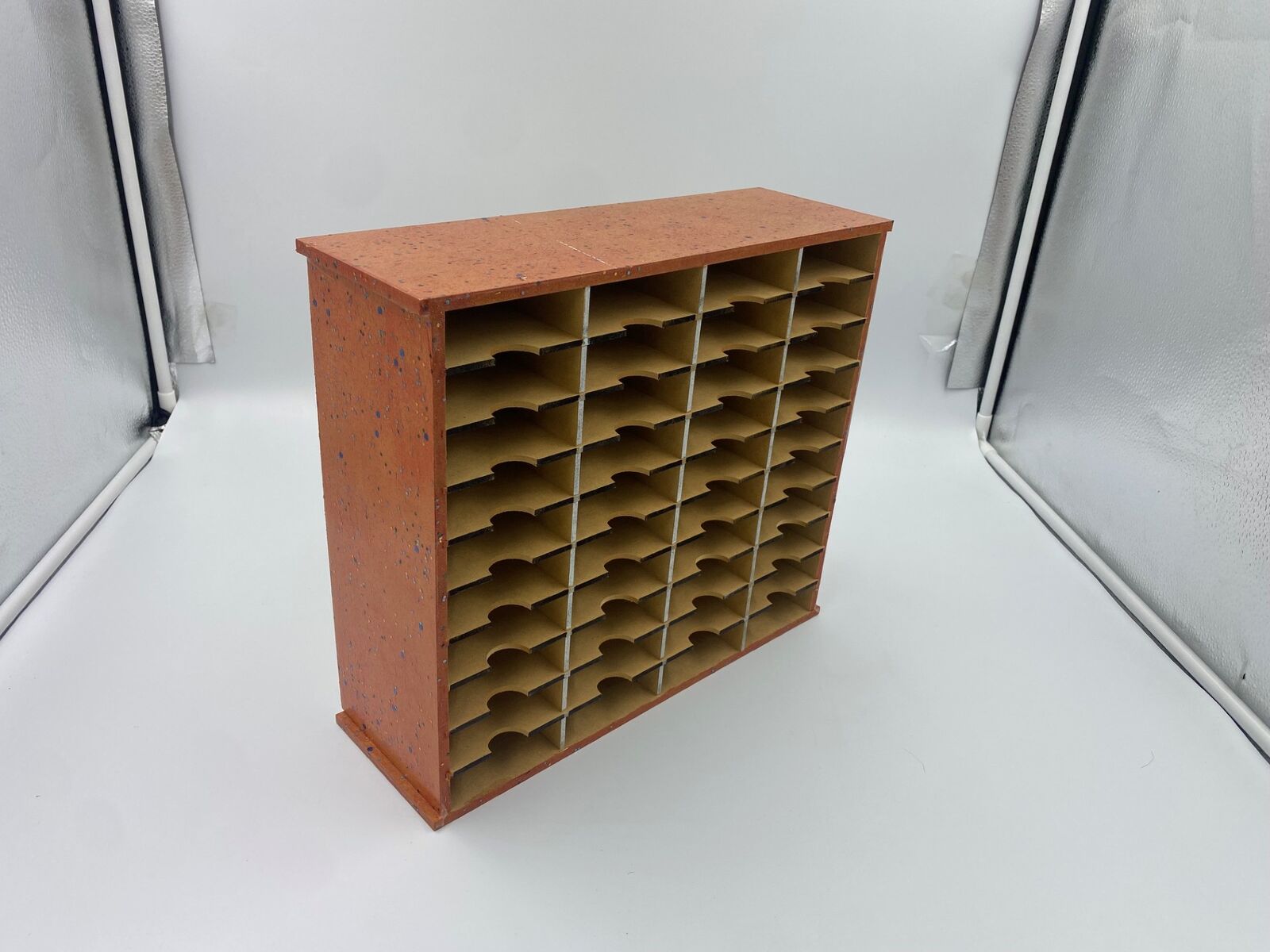 Pre-Painted Stamp Pad Storage Rack Unit Holds 40 Ink Pads