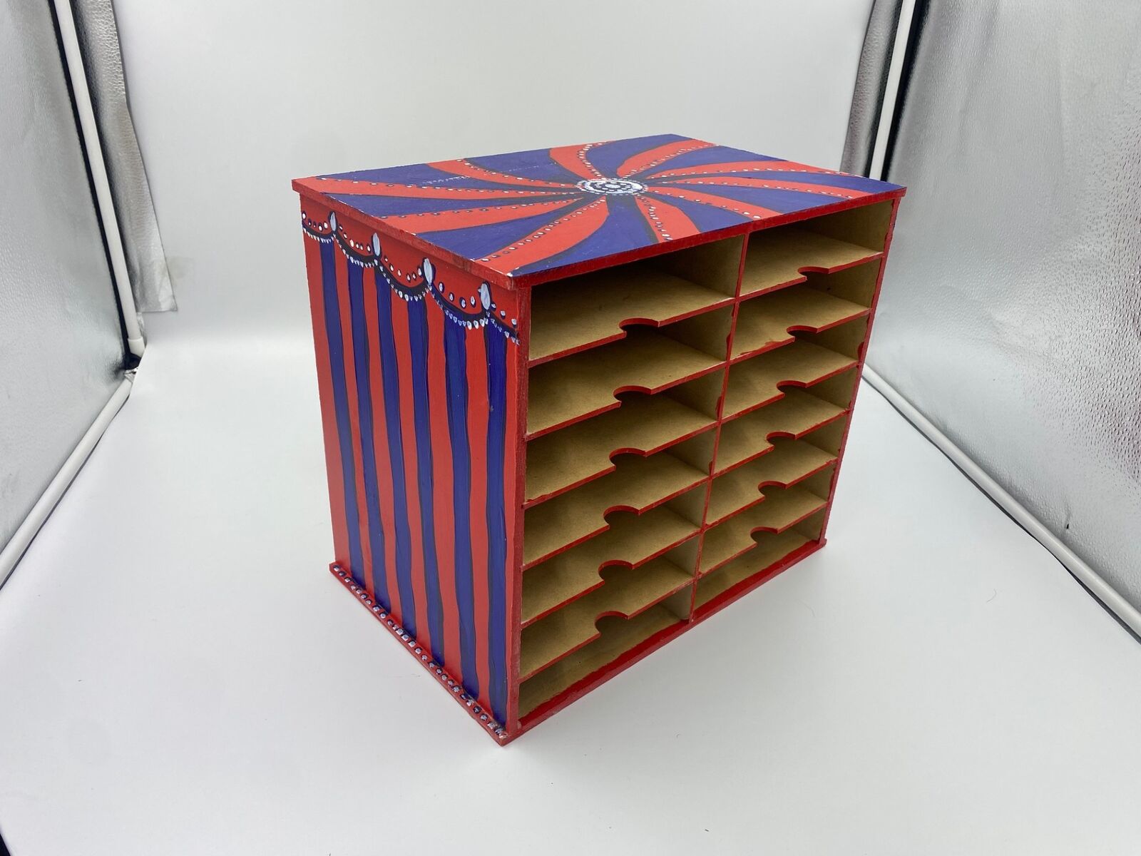 Pre-Painted Scrap Dragon 6”x6” and 6”x8” Paper MDF Storage Rack Unit