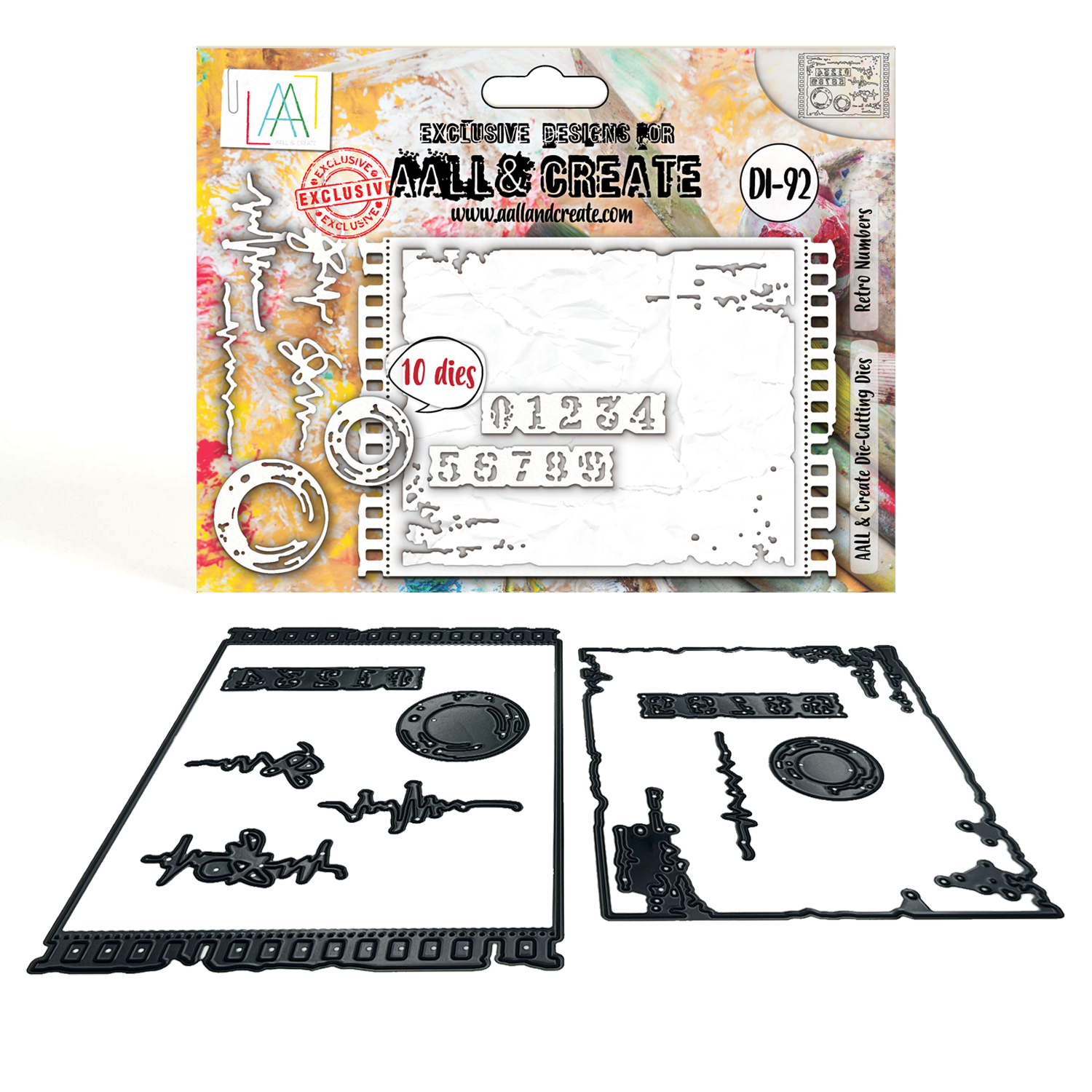 AALL & Create Cutting Dies - Retro Numbers