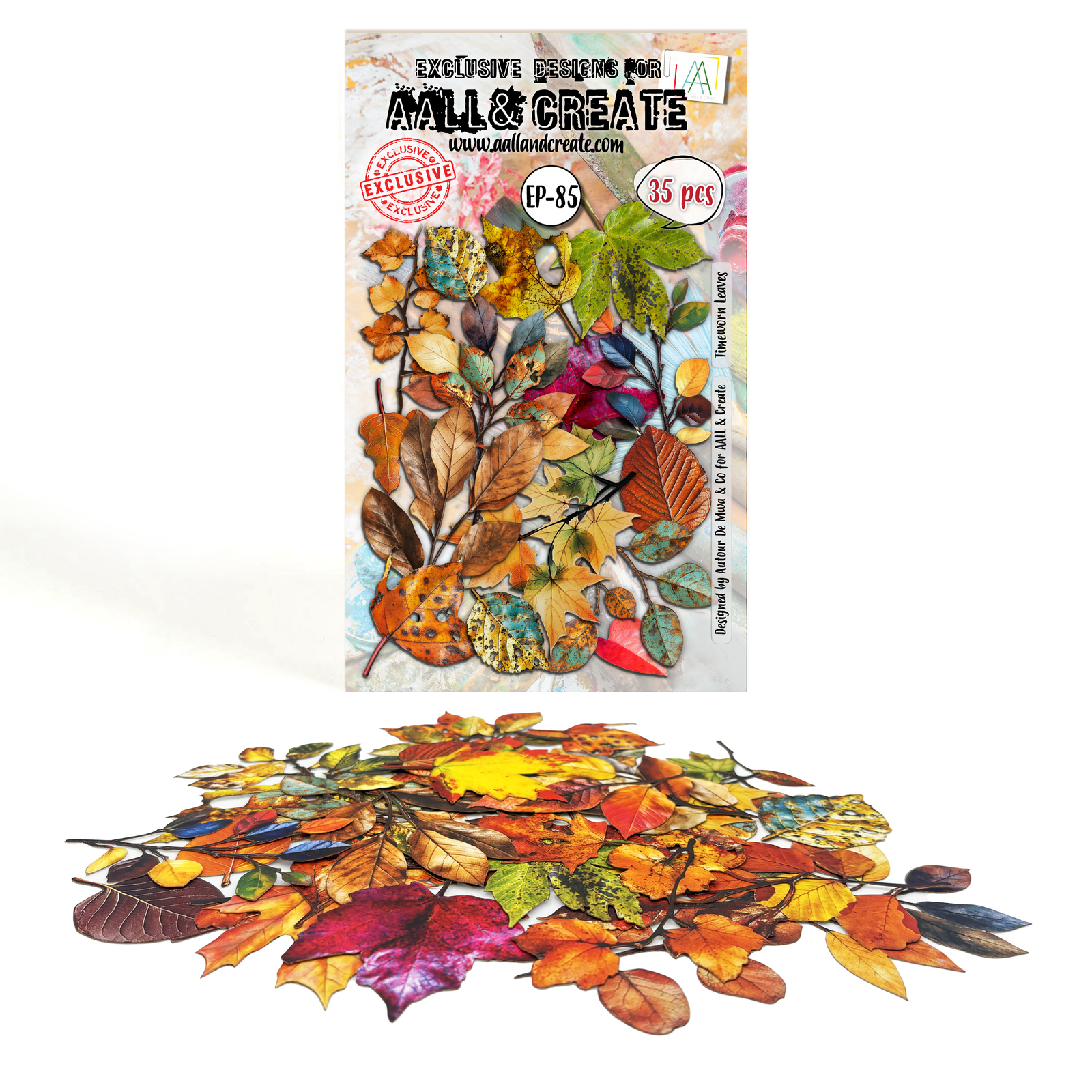 AALL & Create Ephemera Die Cuts - Timeworn Leaves