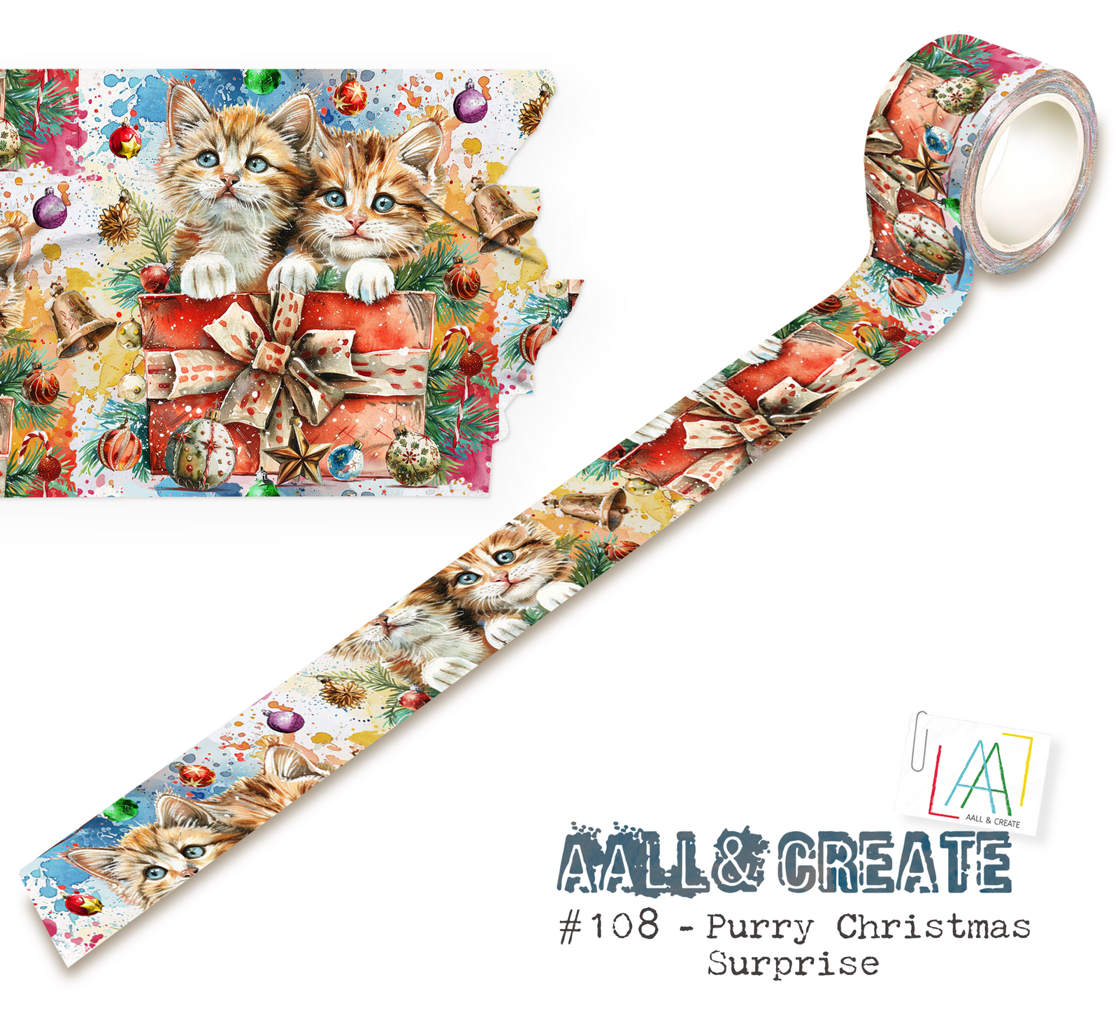 AALL & Create Washi Tape - Purry Christmas Surprise