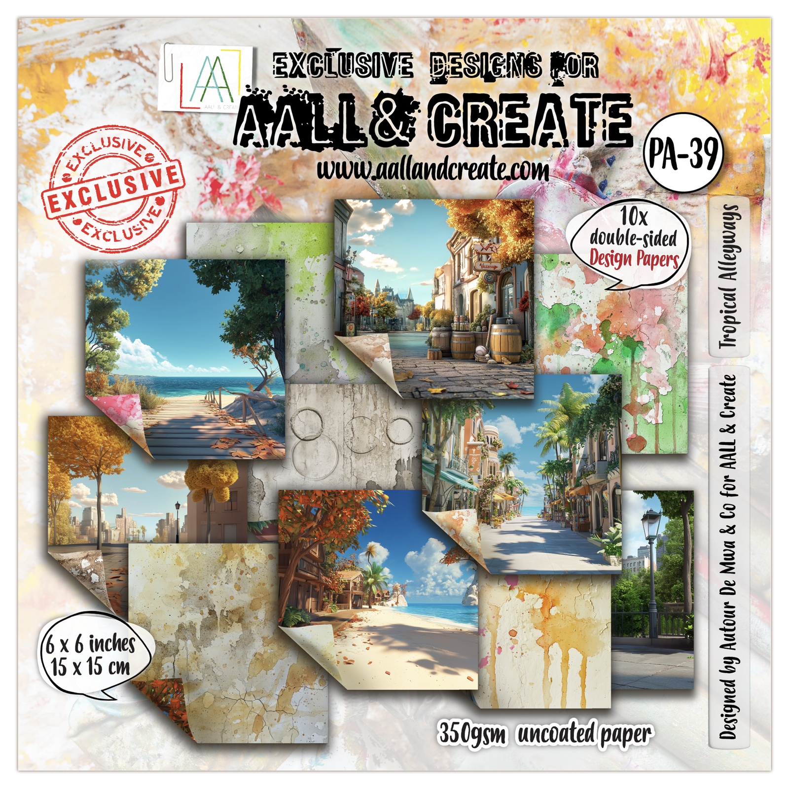 AALL & Create Tropical Alleyways 6in Paper Pack - 10 Sheets