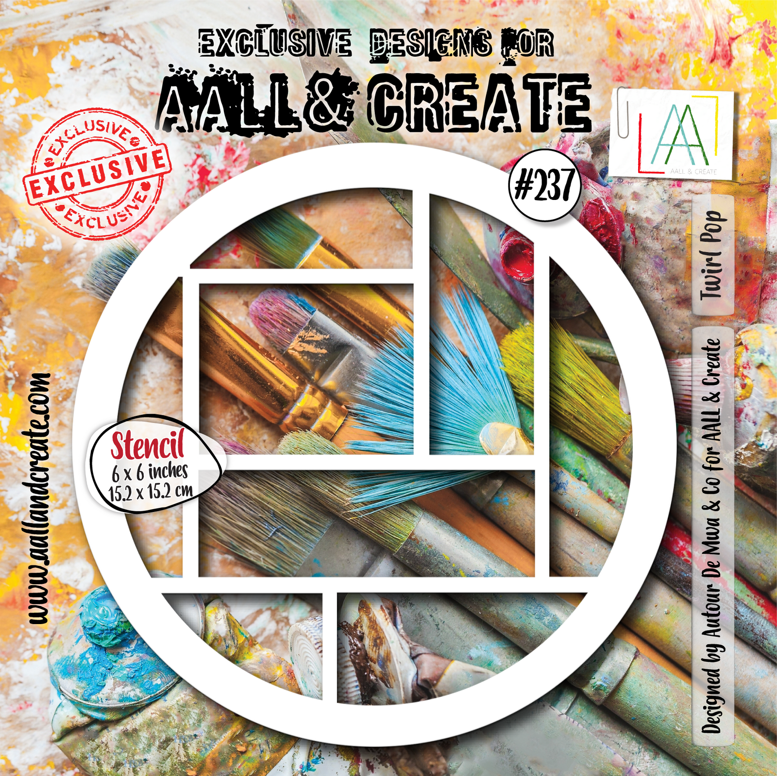 AALL & Create Stencil - Twirl Pop