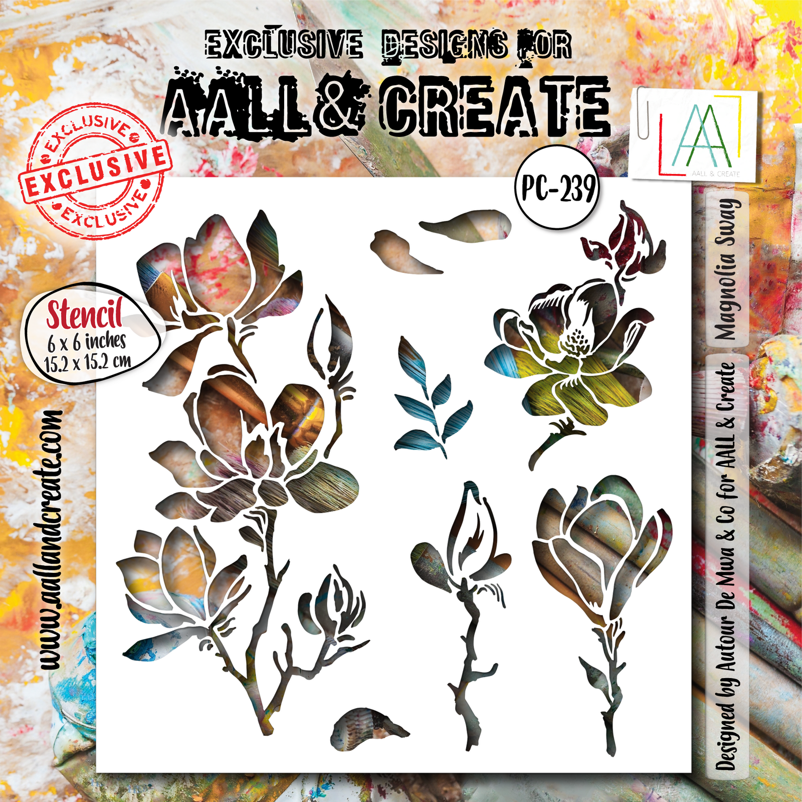 AALL & Create Stencil - Magnolia Sway