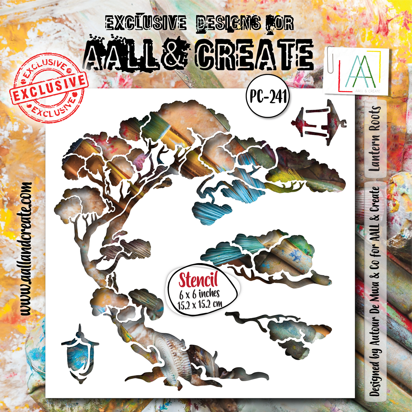 AALL & Create Stencil - Lantern Roots