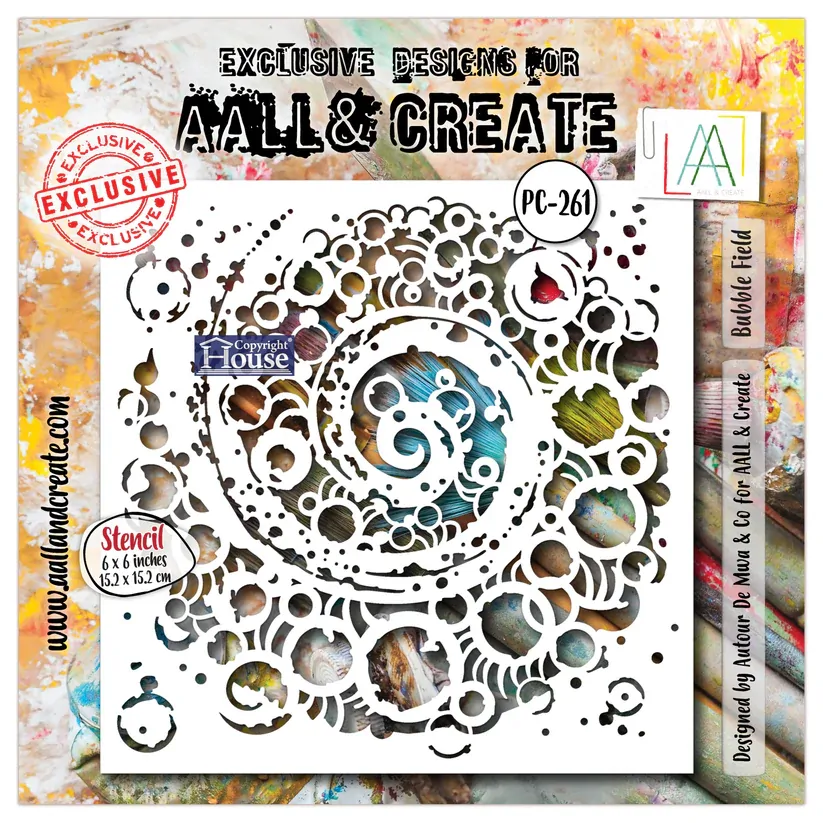 AALL & Create Stencil - Bubble Field